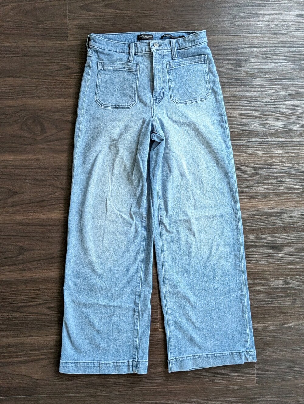 Banana Republic High Rise Wide Leg Jeans Boho Classic Light Wash 29